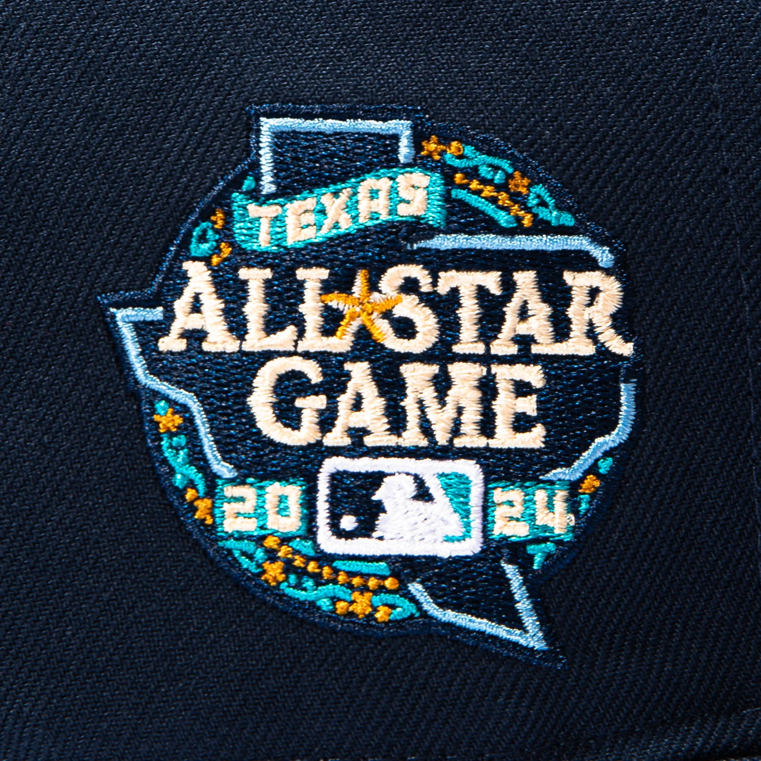 New Era 59Fifty Texas Rangers 2024 All Star Game Patch Hat - Navy, Teal - Image 5