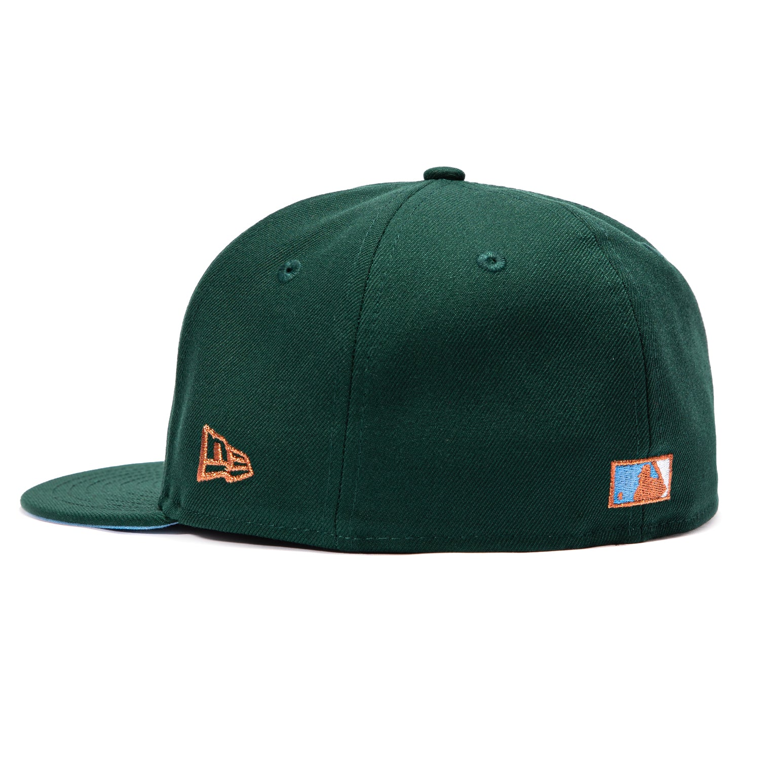 New Era 59Fifty Los Angeles Dodgers Jackie Robinson 42 Patch Light Blue UV Hat - Green - Image 3