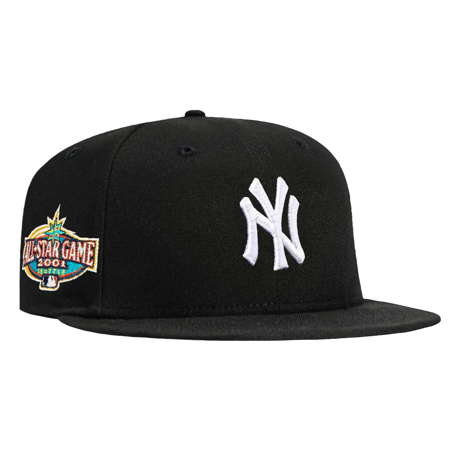 New Era 59Fifty New York Yankees 2001 All Star Game Patch Pink UV Hat - Black