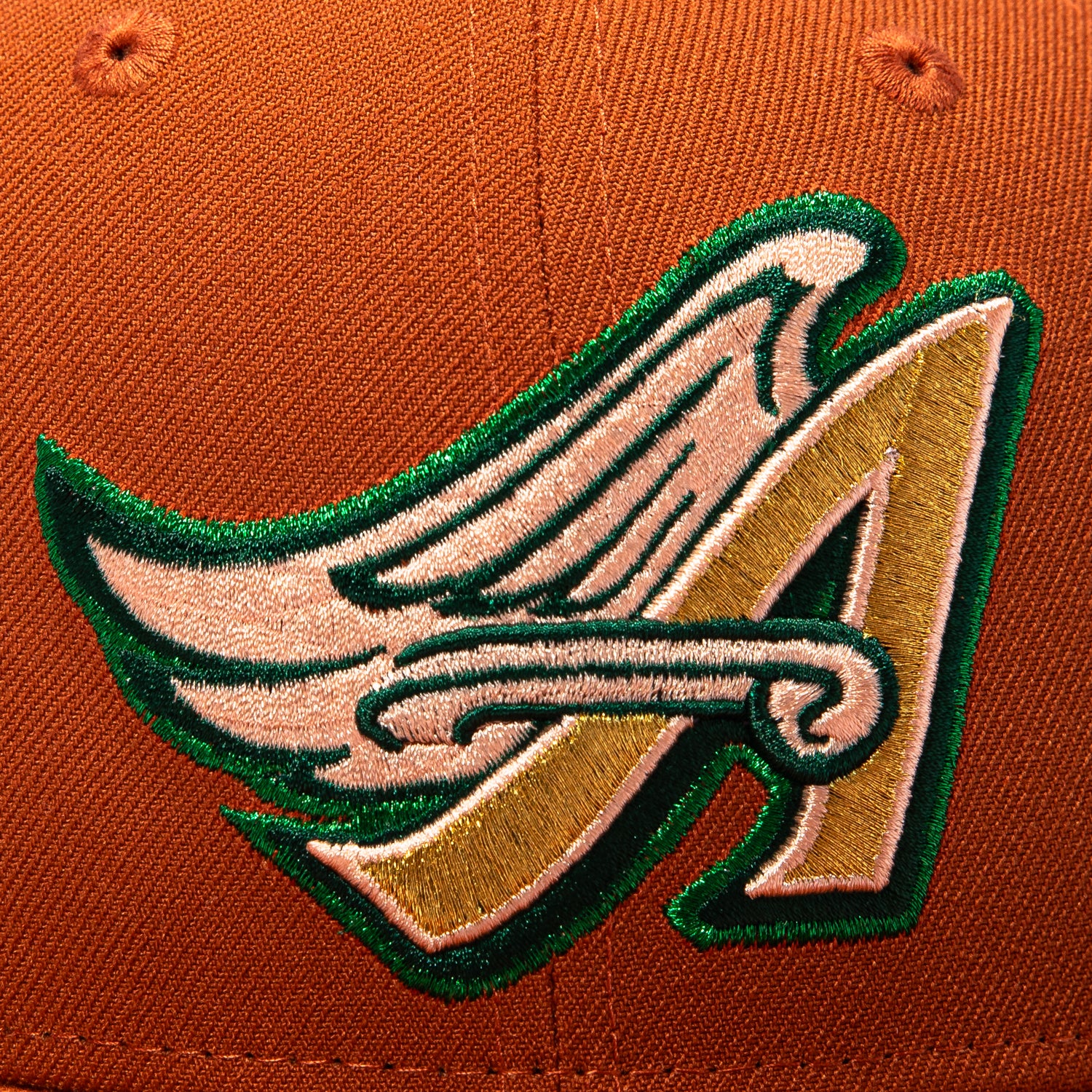 New Era 59Fifty Terra Cotta Los Angeles Angels 40th Anniversary Patch Hat - Burnt Orange - Image 4