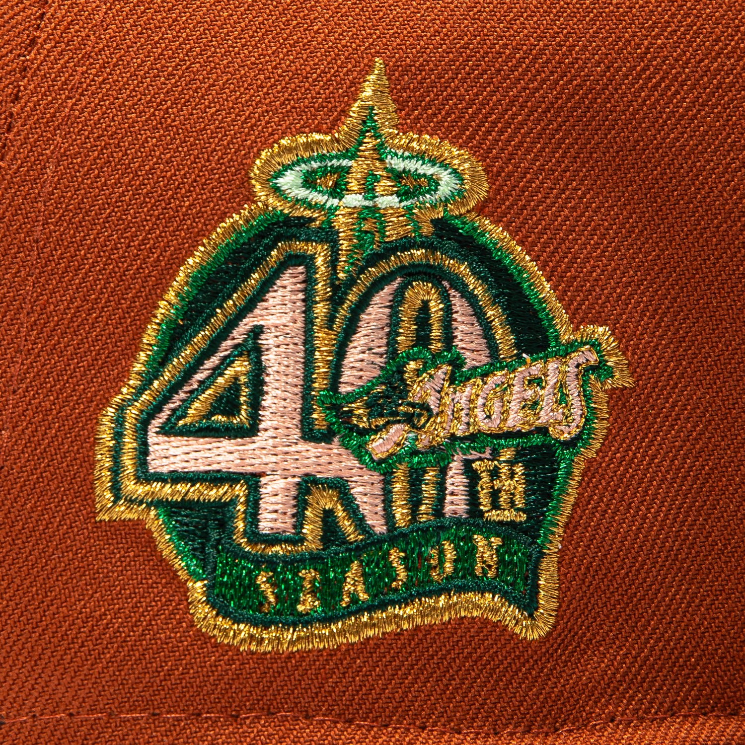 New Era 59Fifty Terra Cotta Los Angeles Angels 40th Anniversary Patch Hat - Burnt Orange - Image 5