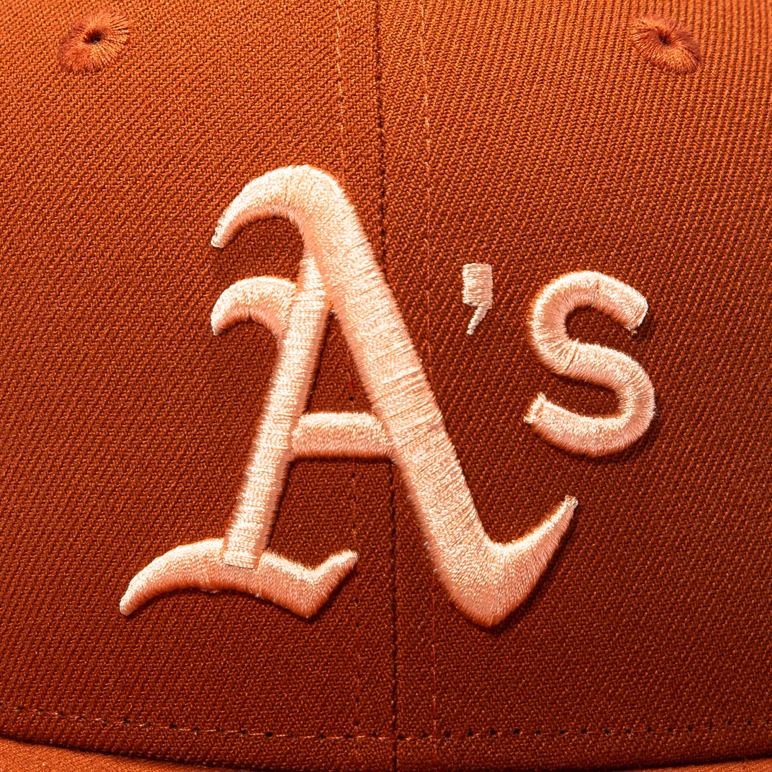 New Era 59Fifty Terra Cotta Oakland Athletics Battle of the Bay Patch Hat - Burnt Orange - Image 4