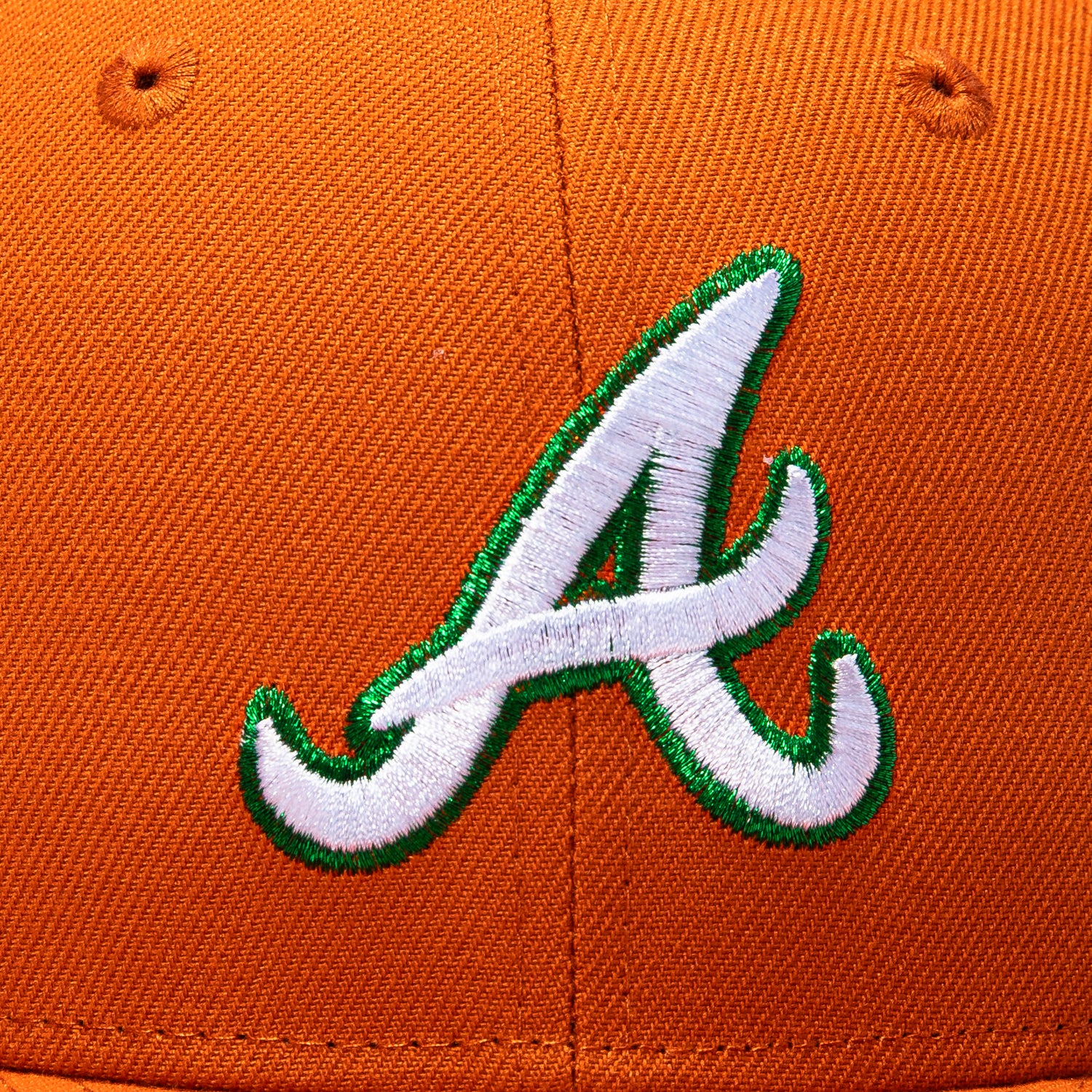 New Era 59Fifty Terra Cotta Atlanta Braves 1992 World Series Patch Hat - Light Burnt Orange - Image 4