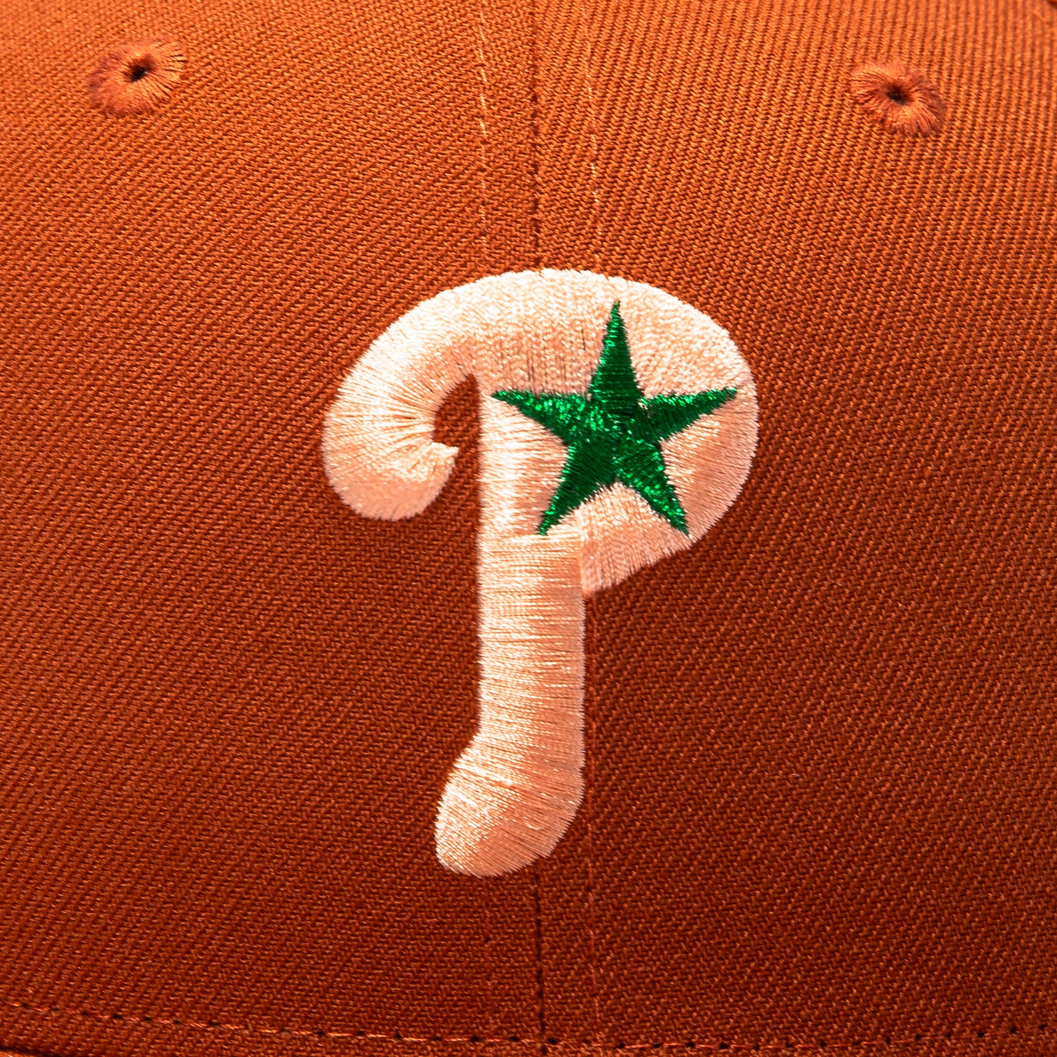 New Era 59Fifty Terra Cotta Philadelphia Phillies 2009 World Series Patch Hat - Burnt Orange - Image 4