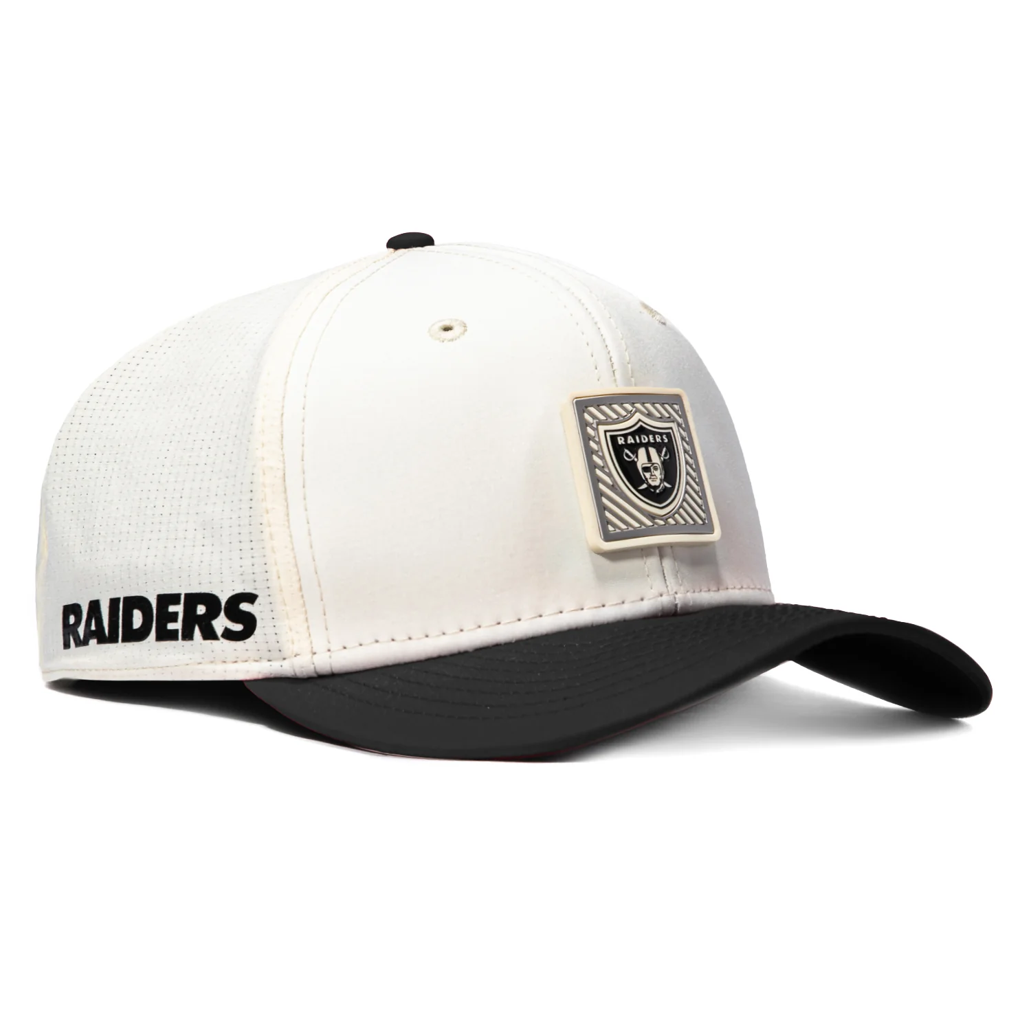 New Era 9Seventy 2026 Training Camp Las Vegas Raiders Stretch-Snap Hat - White, Black