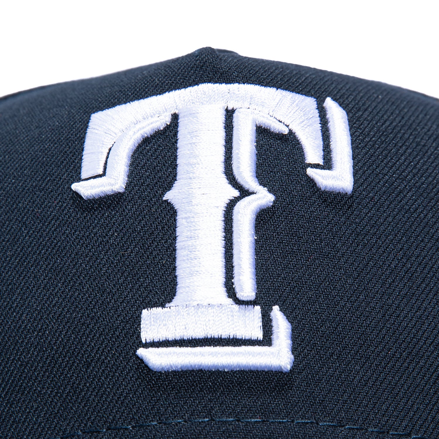 New Era 9Forty A-Frame Texas Rangers Tribal Tattoo Stitching Patch Snapback Hat - Navy, White - Image 3