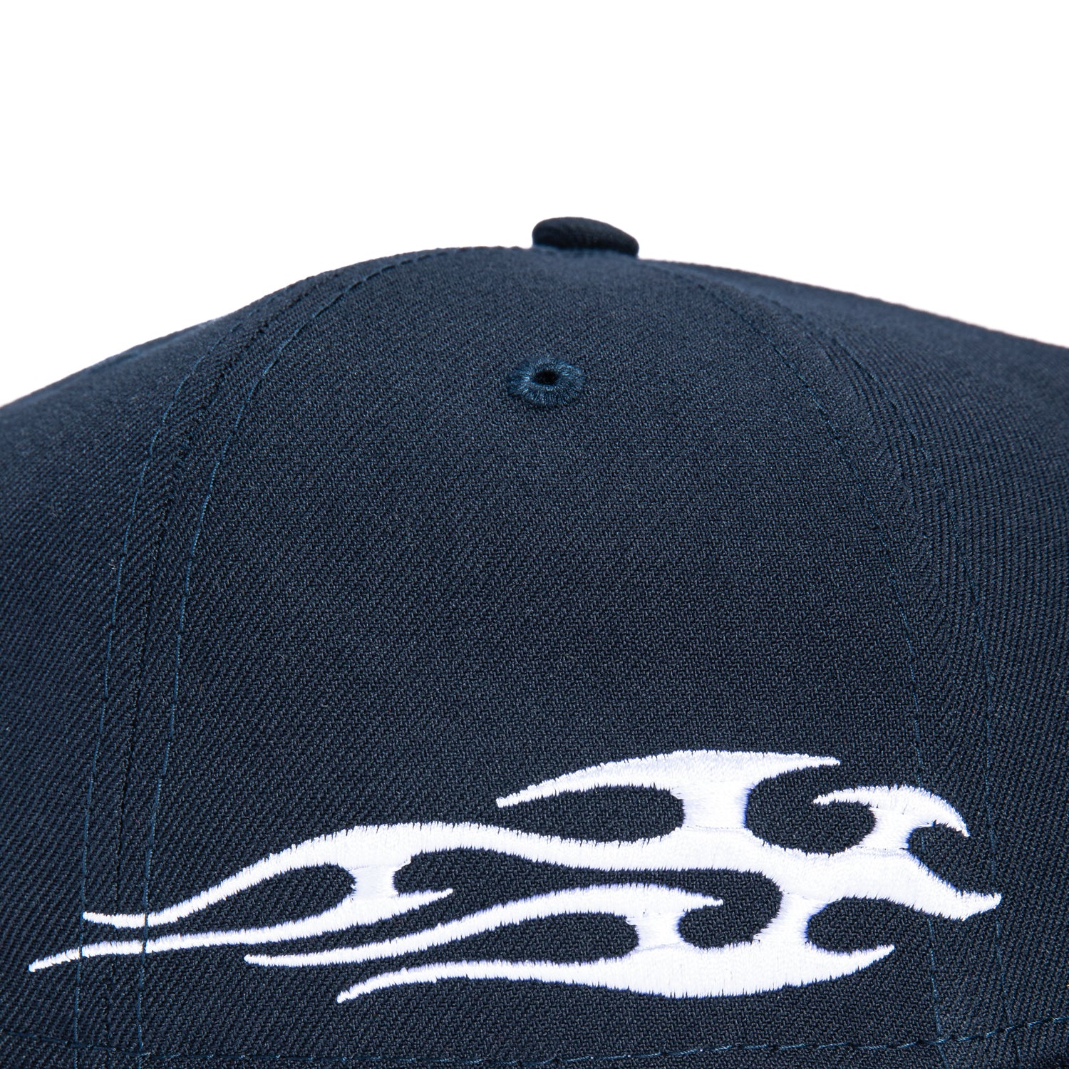 New Era 9Forty A-Frame Texas Rangers Tribal Tattoo Stitching Patch Snapback Hat - Navy, White - Image 4