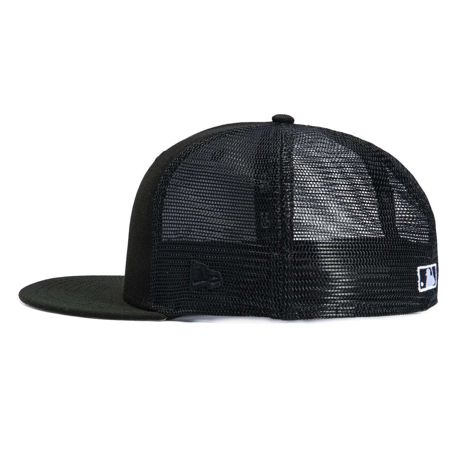 New Era 59Fifty New York Mets Trucker Hat - Black, White - Image 3