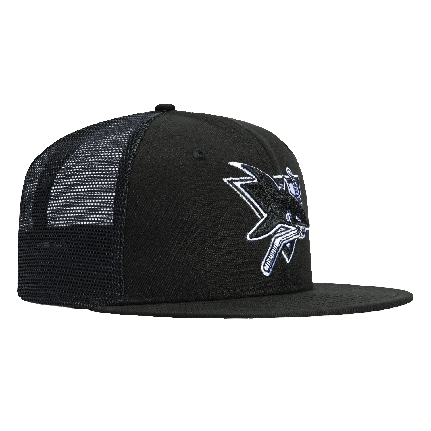New Era 59Fifty San Jose Sharks Trucker Hat - Black, White