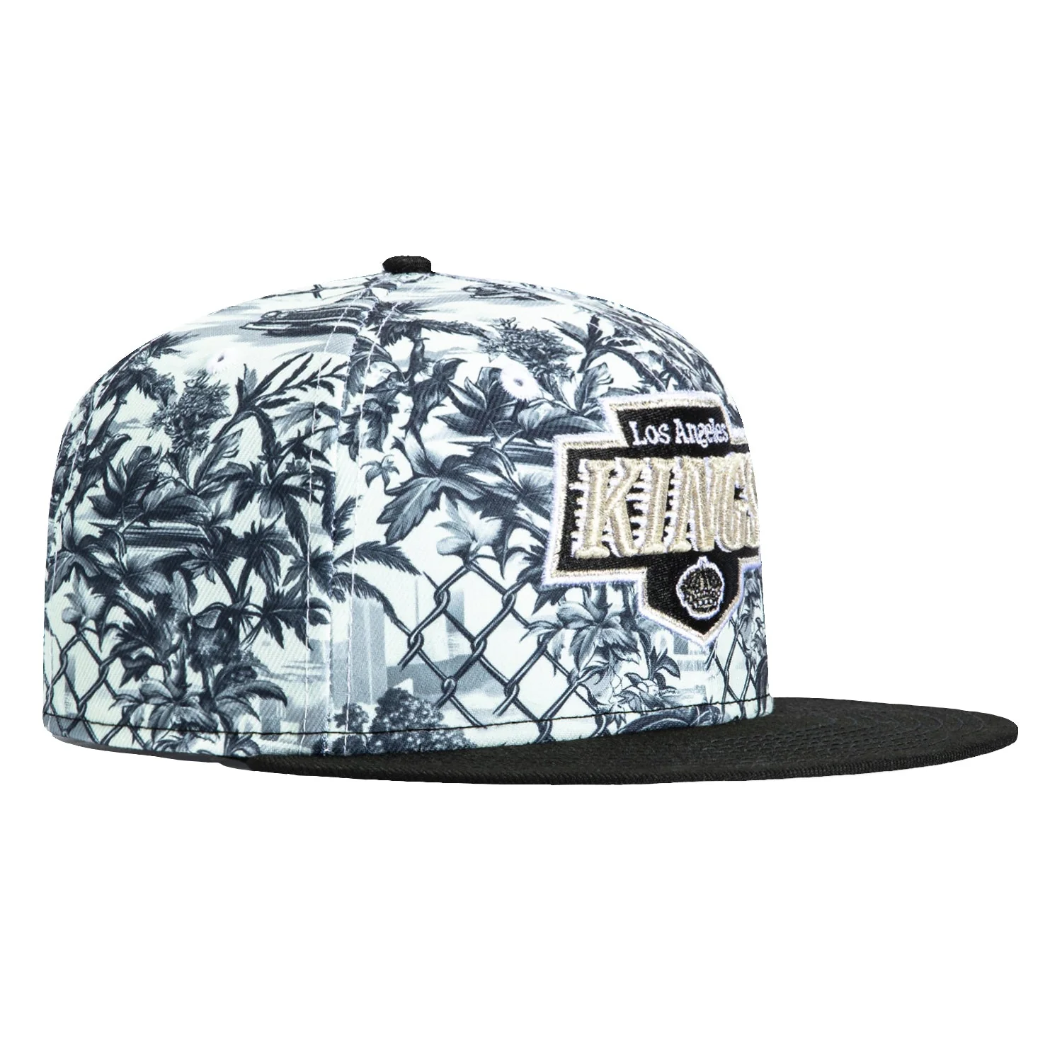 New Era 59Fifty Toile de Jouy Los Angeles Kings Hat - Black