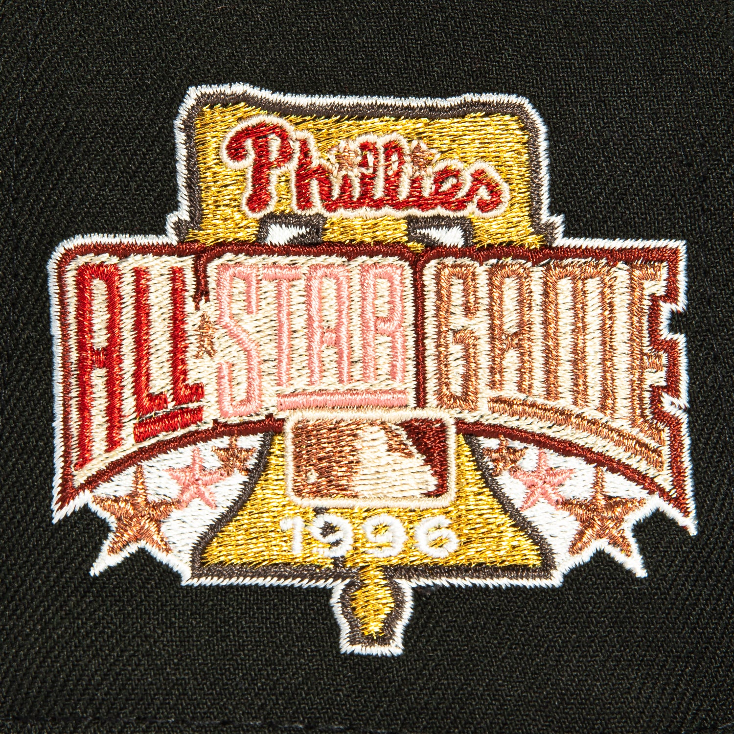 New Era 59Fifty Valentine's Day Philadelphia Phillies 1996 All Star Game Patch Alternate Hat - Black, Brown - Image 5