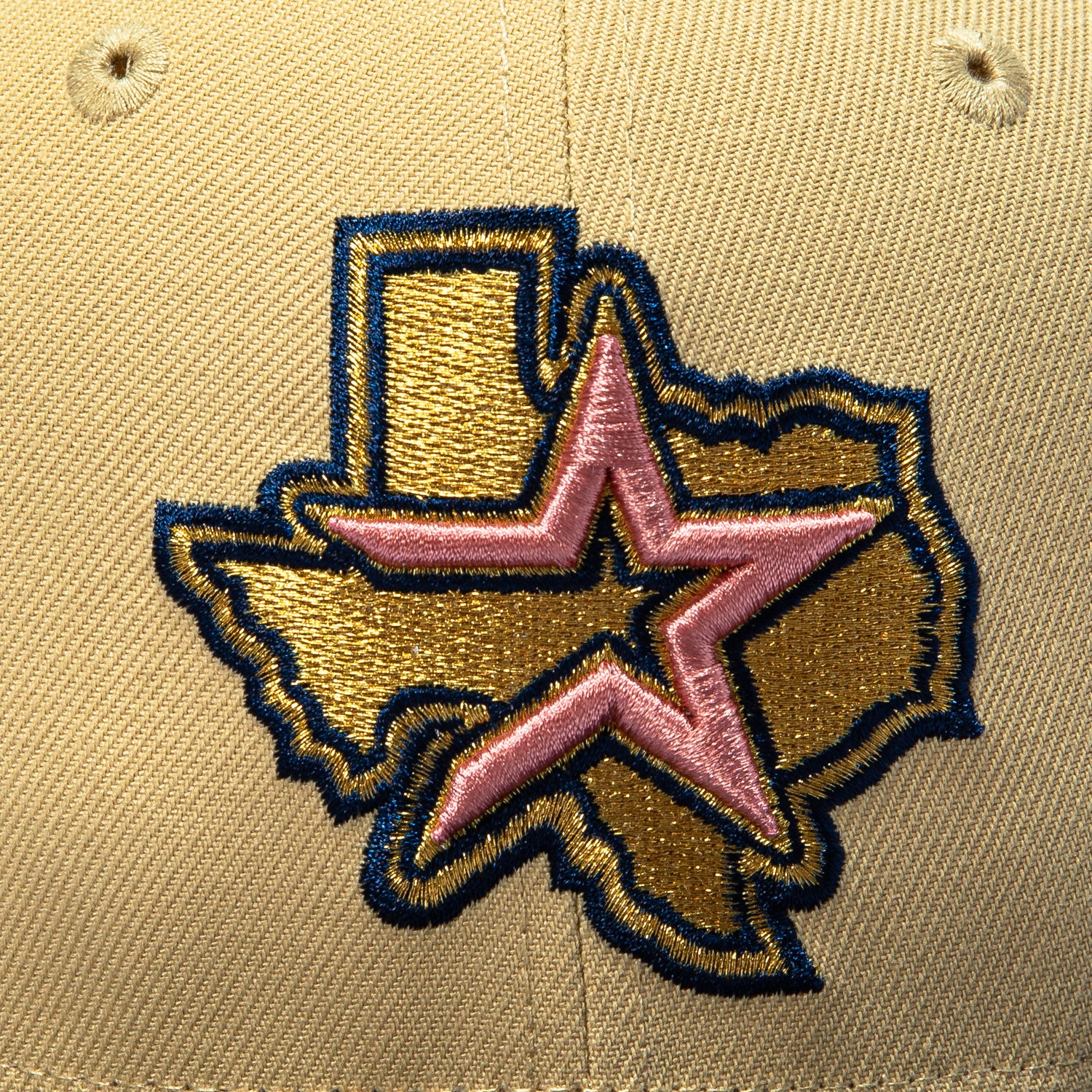 New Era 59Fifty Ante Up Houston Astros 40th Anniversary Patch 2000 Alternate Hat - Tan, Navy - Image 4