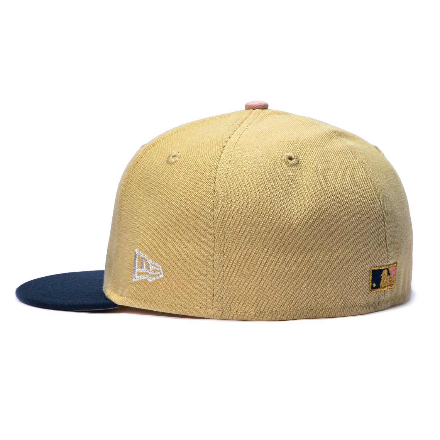 New Era 59Fifty Ante Up Tampa Bay Rays 25th Anniversary Patch Word Hat - Tan, Navy - Image 3