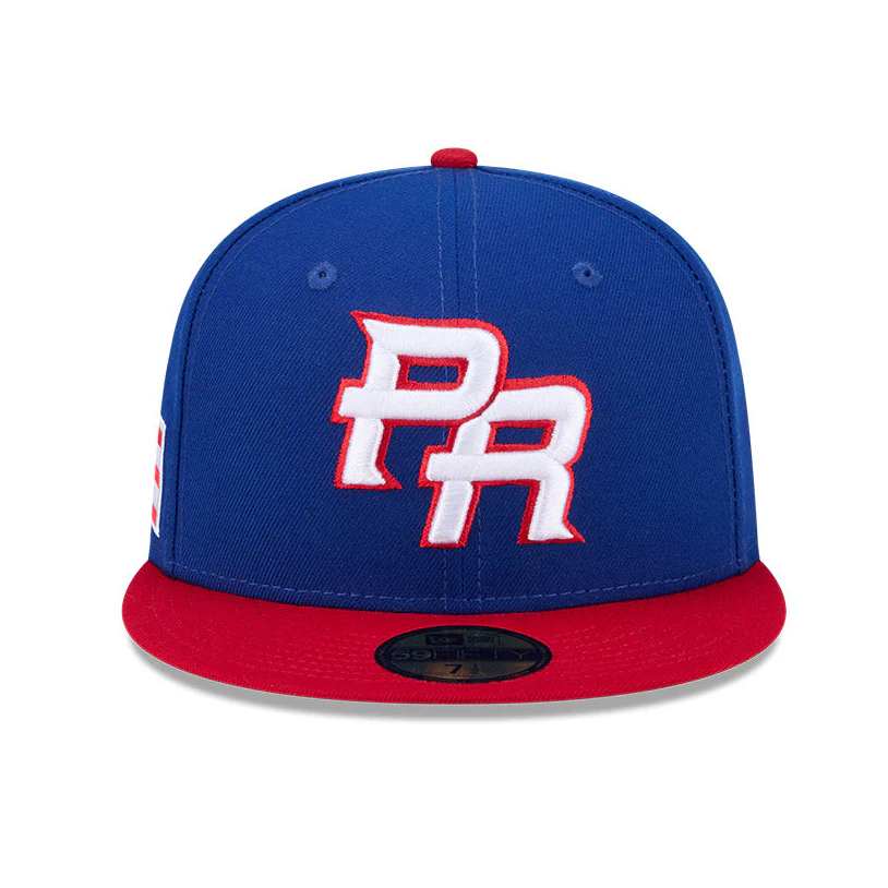 New Era 59Fifty Puerto Rico 2026 World Baseball Classic Puerto Rico Flag Patch On-Field Hat - Royal, Red - Image 2