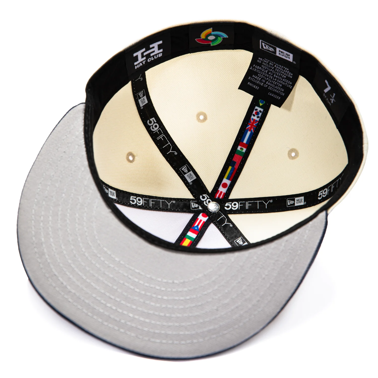 New Era 59Fifty Korea 2026 World Baseball Classic Korea Flag Patch Hat - White, Navy - Image 2