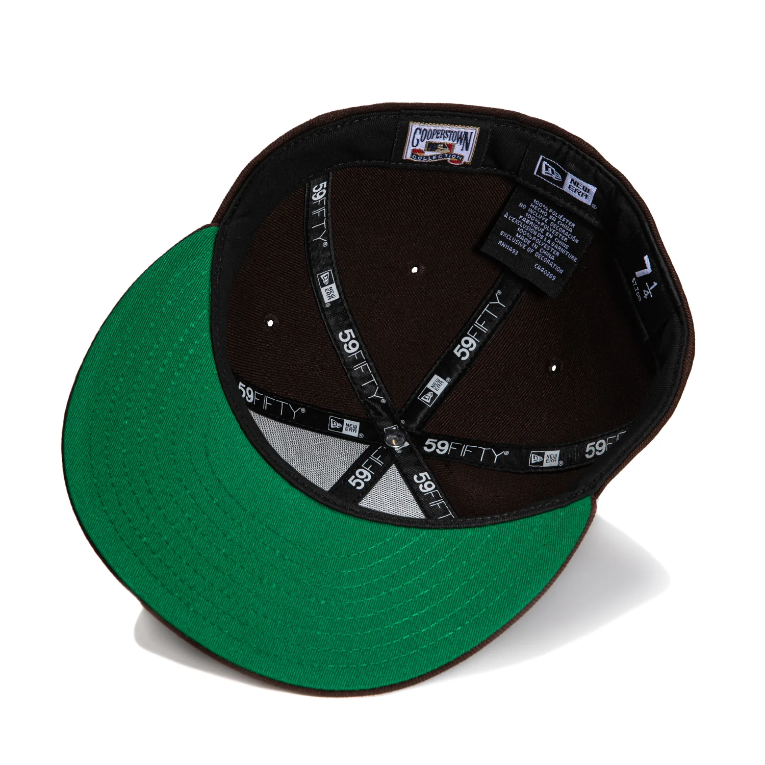 New Era 59Fifty Gold Rush Los Angeles Dodgers 50th Anniversary Stadium Patch Hat - Dark Brown, Metallic Gold - Image 2