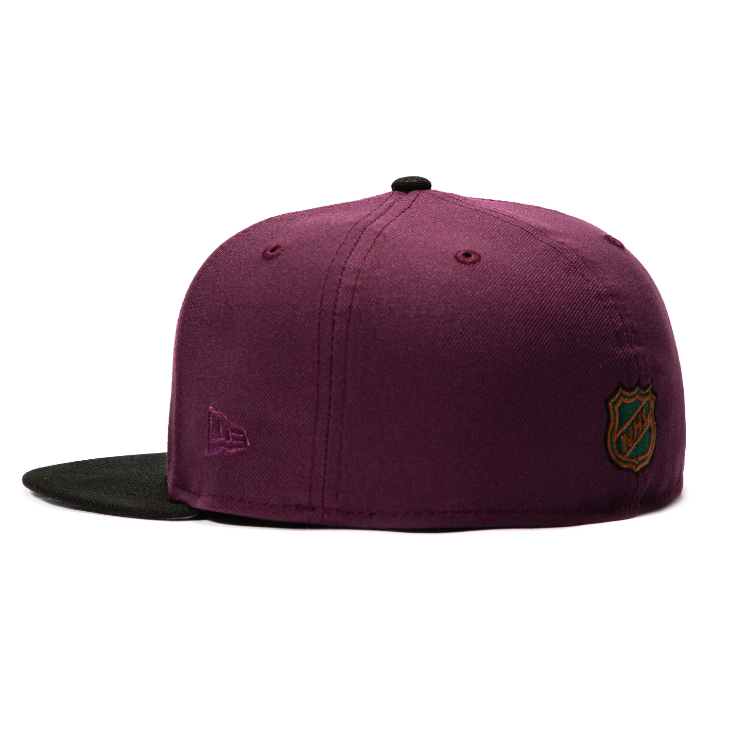 New Era 59Fifty Wood Grain Los Angeles Kings Inaugural Patch Hat - Maroon, Black - Image 3