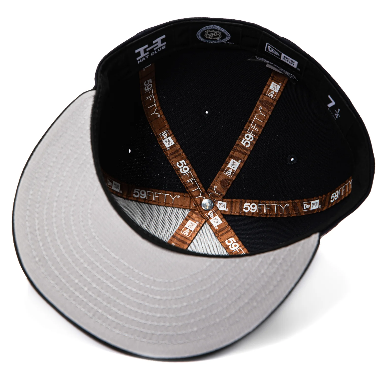 New Era 59Fifty Wood Grain New Jersey Devils 40th Anniversary Patch Hat - Navy - Image 2