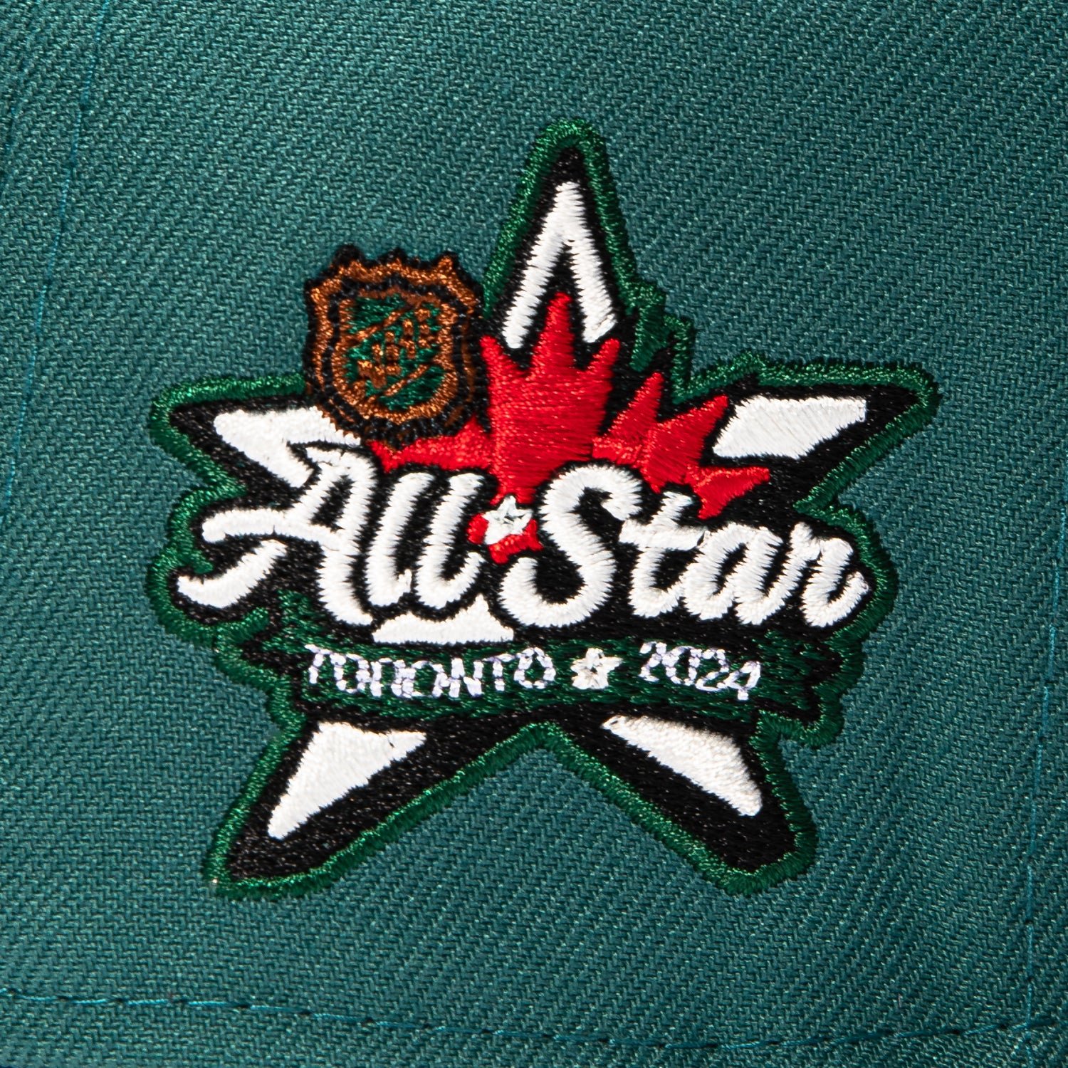 New Era 59Fifty Wood Grain Toronto Maple Leafs 2024 All Star Game Patch Hat - Green - Image 5