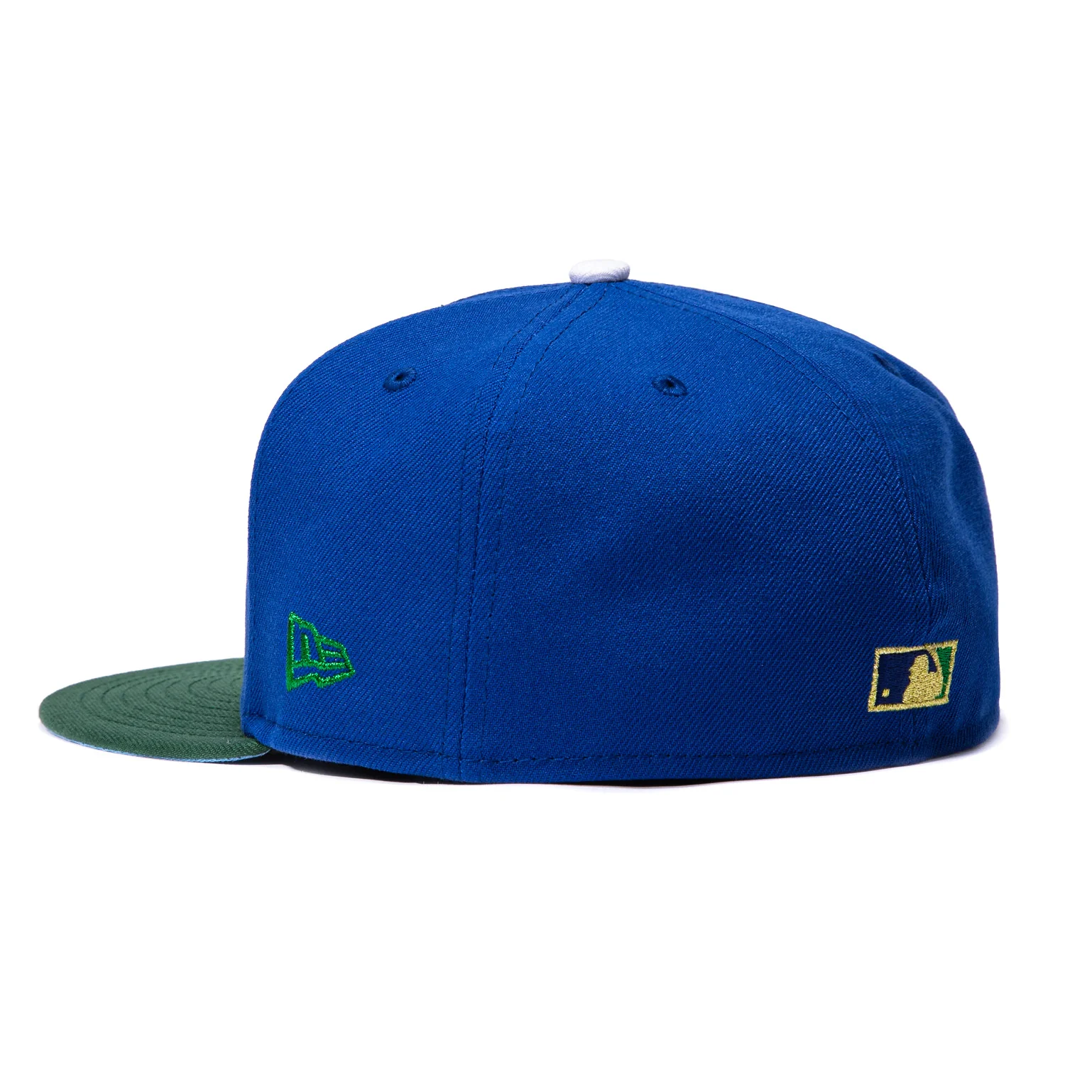 New Era 59Fifty Trophy Tour Brooklyn Dodgers 1942 All Star Game Patch Stars Light Blue UV Hat - Royal, Green - Image 3